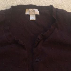 Loft maroon cardigan